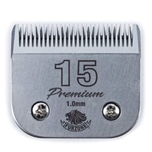FURZONE Detachable Blade – Size 15 Blade 3/64″, Made of Extra Durable Japanese Steel, Compatible with Most Andis, Oster, Wahl A5 Clippers