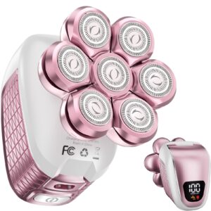 Electric Razors for Women, 5 in 1 Electric Shaver for Women, Cordless Painless Hair Remover for Legs Bikini Face Lips Hairs