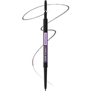 Maybelline Express Brow Ultra Slim Eyebrow Makeup, Brow Pencil with Precision Tip and Spoolie for Defined Eyebrows, Black Brown, 1 Count