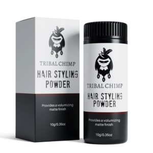 Tribal Chimp Hair Styling Powder for Men & Women – Hair Volumizer & Texture Powder for All Hair Types with Matte Finish – 24H Invisible Hold, Adds Volume & Texture, Non-Sticky and Smells Great – 10g