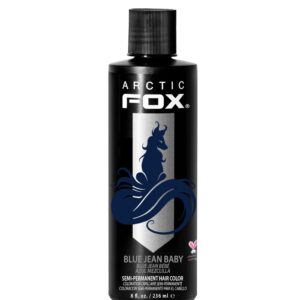 ARCTIC FOX Vegan and Cruelty-Free Semi-Permanent Hair Color Dye (8 Fl Oz, BLUE JEAN BABY)