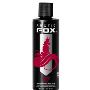 ARCTIC FOX Vegan and Cruelty-Free Semi-Permanent Hair Color Dye (8 Fl Oz, WRATH)