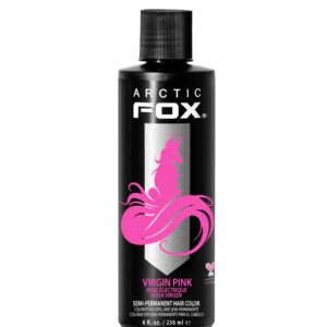 ARCTIC FOX Vegan and Cruelty-Free Semi-Permanent Hair Color Dye (8 Fl Oz, VIRGIN PINK)