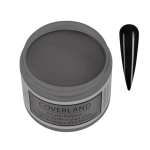 TONES Coverland Acrylic Nail Powder – Limited Edition | Long Lasting> Professional Grade Finish for Stunning> Flawless Nail Art | (Pure Black) | (1.5oz)