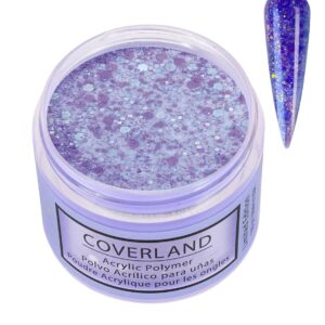 Tones Coverland Acrylic Nail Powder “Amethyst Stars” – Limited Edition Acrylic Powder for Nail Design> Sculpting> and Masking Nail Bed Imperfections – Professional Acrylic Nail Supplies – (1.5 Oz)