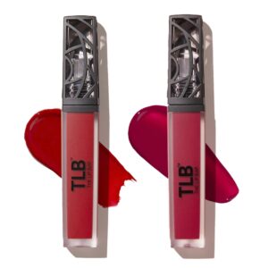 The Lip Bar – Nonstop Liquid Matte Lipstick 2-Pack, Bawse Lady (Blue Red) + Rich Auntie (Deep Berry) – High Pigment – One Swipe – Long Lasting – Jojoba Oil & Vitamin E – Vegan – .24 fl oz