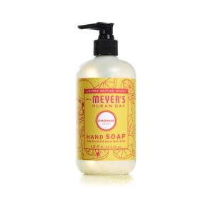MRS. MEYER’S CLEAN DAY Liquid Hand Soap, Cruelty Free and Biodegradable Hand Wash Formula Made with Essential Oils, Limited Edition Lemonade Scent, 12.5 oz Bottle