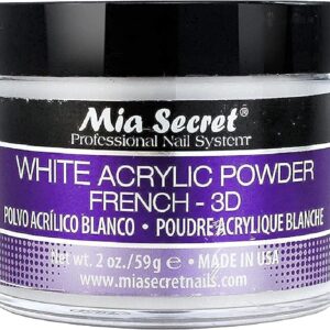 Mia Secret White Acrylic Powder (2oz)