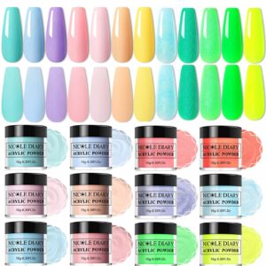 Bundle – NICOLE DIARY Acrylic Power Set> Spring into Summer Colors Collection> Pack of 24