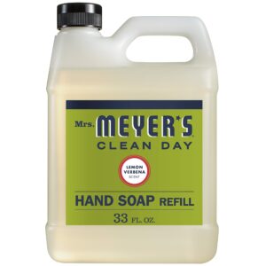 MRS. MEYER’S CLEAN DAY Liquid Hand Soap Refill, Lemon Verbena, 33 Fluid Ounce