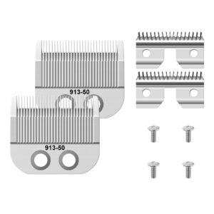 Adjustable Medium Blade Compatible with Oster Fast Feed 076023 and Salon Pro Clippers 076830 Blades Replacement,2 Pack