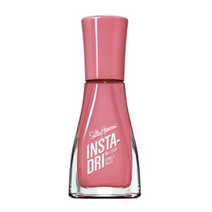 Sally Hansen Insta-Dri, Rapid Rosé, Quick Dry, Long Lasting, Opaque, Shiny Pink Nail Polish