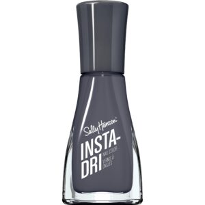 Sally Hansen Insta-Dri, Grease Lightening, Quick Dry, Long Lasting, Opaque, Shiny Black Nail Polish