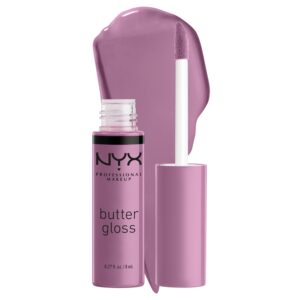 NYX PROFESSIONAL MAKEUP Butter Gloss, Non-Sticky Lip Gloss – Marshmallow (Muted Lilac)