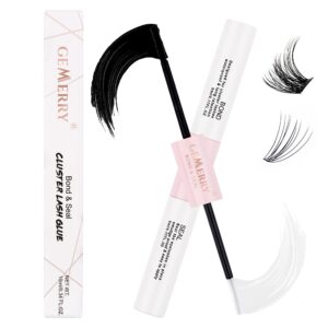GEMERRY Lash Bond and Seal Waterproof Lash Cluster Glue for Eyelash Clusters – Long Retention 48-72 Hours – DIY Lash Extensions at Home