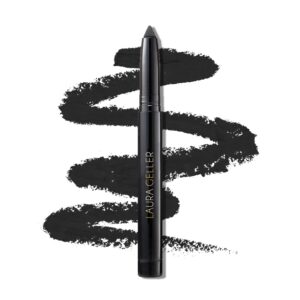 LAURA GELLER NEW YORK Kajal Longwear Kohl Eyeliner Pencil – Soft Black Kohl – Caffeine and Vitamin E – Smooth & Blendable Liner – Built-In Sharpener