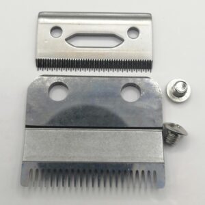 Alessia Cara 2-Hole Stagger Tooth Hair Clipper Cutting Blade Kit Replacement #2161 For 5 Star Cordless Magic Clip 8148 Barber Cutter Trimmer Shaver Razor New, silver