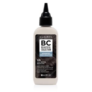 Clairol Professional Beautiful Collection Advanced Gray Solutions, 4A Chai Brown, 3 oz. – Packaging May Vary