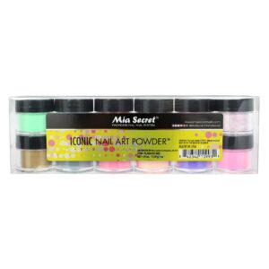 Mia Secret Nail Art Powder – Iconic Collection (12 PC)