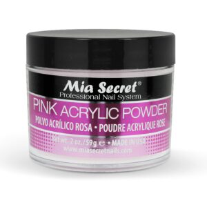 Mia Secret Professional Acrylic Nail System Pink Acrylic Powder 2 OZ
