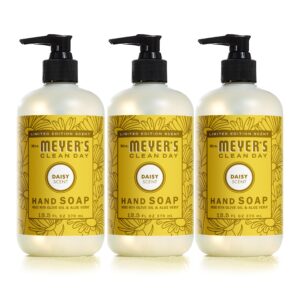 MRS. MEYER’S CLEAN DAY Liquid Hand Soap, Daisy Scent, 12.5 Ounce Bottle (Pack of 3)