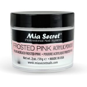 Mia Secret – Frosted Pink Acrylic Powder 2oz & 1oz – Pick Yours – New Item! (2oz)