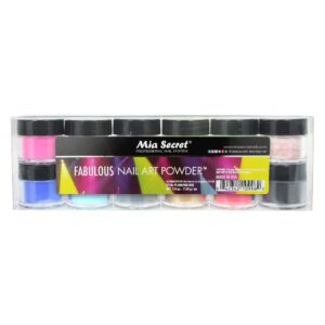 Mia Secret Nail Art Powder – Fabulous Collection (12 PC)