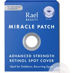 Rael Pimple Patches, Miracle Retinol Spot Cover – Hydrocolloid Acne Patch for Face, Absorbing Zits & Blemishes, PM Advanced Treatment, Facial Sticker (72 Count)