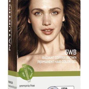 Naturtint 5WB Radiant Copper Brown Permanent Hair Color (Pack of 1), Ammonia Free, Vegan, Cruelty Free, up to 100% Gray Coverage, Long Lasting Results (Packaging may vary)
