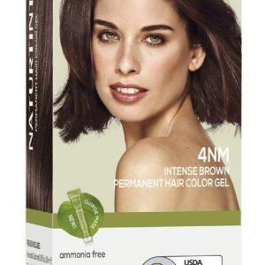 Naturtint 4NM Intense Brown Permanent Hair Color (Pack of 1), Ammonia Free, Vegan, Cruelty Free, up to 100% Gray Coverage, Long Lasting Results (Packaging may vary)