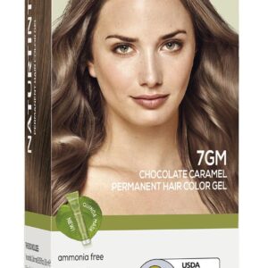 Naturtint 7GM Chocolate Caramel Permanent Hair Color (Pack of 1), Ammonia Free, Vegan, Cruelty Free, up to 100% Gray Coverage, Long Lasting Results (Packaging may vary)