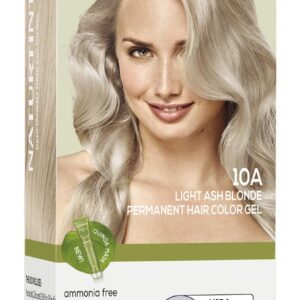 Naturtint 10A Light Ash Blonde Permanent Hair Color (Pack of 1), Ammonia Free, Vegan, Cruelty Free, up to 100% Gray Coverage, Long Lasting Results (Packaging may vary)