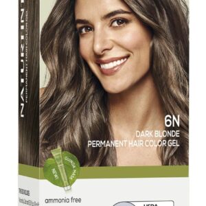 Naturtint 6N Dark Blonde Permanent Hair Color (Pack of 1), Ammonia Free, Vegan, Cruelty Free, up to 100% Gray Coverage, Long Lasting Results (Packaging may vary)