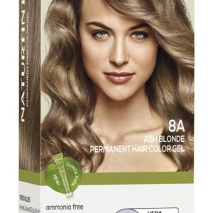 Naturtint 8A Ash Blonde Permanent Hair Color (Pack of 1), Ammonia Free, Vegan, Cruelty Free, up to 100% Gray Coverage, Long Lasting Results (Packaging may vary)