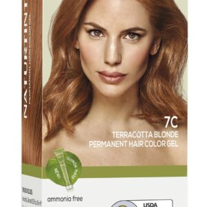 Naturtint 7C Terracotta Blonde Permanent Hair Color (Pack of 1), Ammonia Free, Vegan, Cruelty Free, up to 100% Gray Coverage, Long Lasting Results (Packaging may vary)