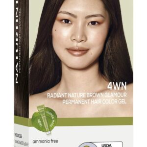 Naturtint 4WN Radiant Nature Brown Glamour Permanent Hair Color (Pack of 1), Ammonia Free, Vegan, Cruelty Free, up to 100% Gray Coverage, Long Lasting Results (Packaging may vary)
