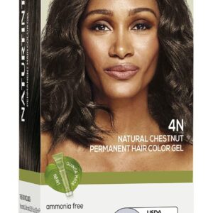 Naturtint 4N Natural Chestnut Permanent Hair Color (Pack of 1), Ammonia Free, Vegan, Cruelty Free, up to 100% Gray Coverage, Long Lasting Results (Packaging may vary)