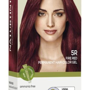 Naturtint 5R Fire Red Permanent Hair Color (Pack of 1), Ammonia Free, Vegan, Cruelty Free, up to 100% Gray Coverage, Long Lasting Results (Packaging may vary)