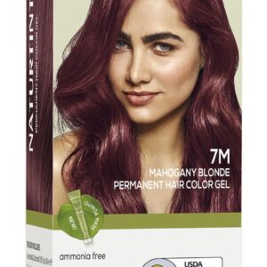 Naturtint 7M Mahogany Blonde Permanent Hair Color (Pack of 1), Ammonia Free, Vegan, Cruelty Free, up to 100% Gray Coverage, Long Lasting Results (Packaging may vary)
