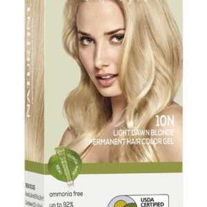Naturtint 10N Light Dawn Blonde Permanent Hair Color (Pack of 1), Ammonia Free, Vegan, Cruelty Free, up to 100% Gray Coverage, Long Lasting Results (Packaging may vary)