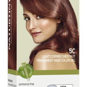 Naturtint 5C Light Copper Chestnut Permanent Hair Color (Pack of 1), Ammonia Free, Vegan, Cruelty Free, up to 100% Gray Coverage, Long Lasting Results (Packaging may vary)