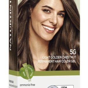 Naturtint 5G Light Golden Chestnut Permanent Hair Color (Pack of 1), Ammonia Free, Vegan, Cruelty Free, up to 100% Gray Coverage, Long Lasting Results (Packaging may vary)