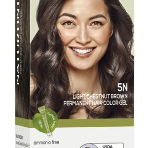 Naturtint 5N Light Chestnut Brown Permanent Hair Color (Pack of 1), Ammonia Free, Vegan, Cruelty Free, up to 100% Gray Coverage, Long Lasting Results (Packaging may vary)
