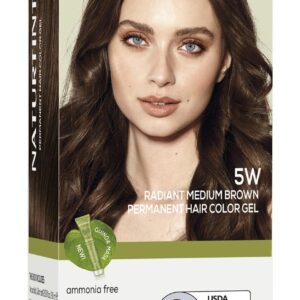 Naturtint 5W Radiant Medium Brown Permanent Hair Color (Pack of 1), Ammonia Free, Vegan, Cruelty Free, up to 100% Gray Coverage, Long Lasting Results (Packaging may vary)