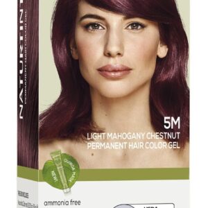 Naturtint 5M Light Mahogany Chestnut Permanent Hair Color (Pack of 1), Ammonia Free, Vegan, Cruelty Free, up to 100% Gray Coverage, Long Lasting Results (Packaging may vary)