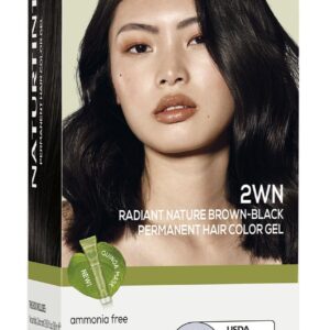 Naturtint 2WN Radiant Nature Brown Black Permanent Hair Color (Pack of 1), Ammonia Free, Vegan, Cruelty Free, up to 100% Gray Coverage, Long Lasting Results (Packaging may vary)
