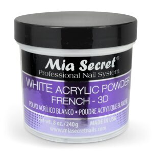 Mia Secret White Acrylic Powder (8oz)