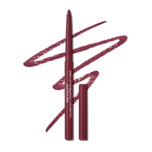 Revlon Colorstay Lip Liner Makeup with Built-In Sharpener, Longwear Rich Colors, Smooth Application, 665 Plum, 0.01 oz