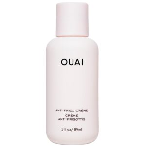 OUAI Anti Frizz Cream Travel Size – Moisturizing Hair Cream with Frizz Control & Heat Protection – Provides Hydration with Jackfruit & Beetroot Extract – Paraben, Phthalate & Sulfate Free (3 oz)