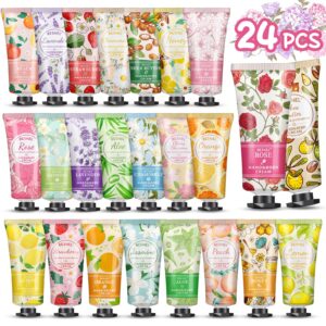 24 Pack Hand Cream Gifts Set For Women, Mothers Day Gifts, Mini Hand Lotion Travel Size in Bulk for Dry Cracked Hands, Graduation Gifts, Christmas Gifts, Teacher Appreciation Gifts, Party Favors